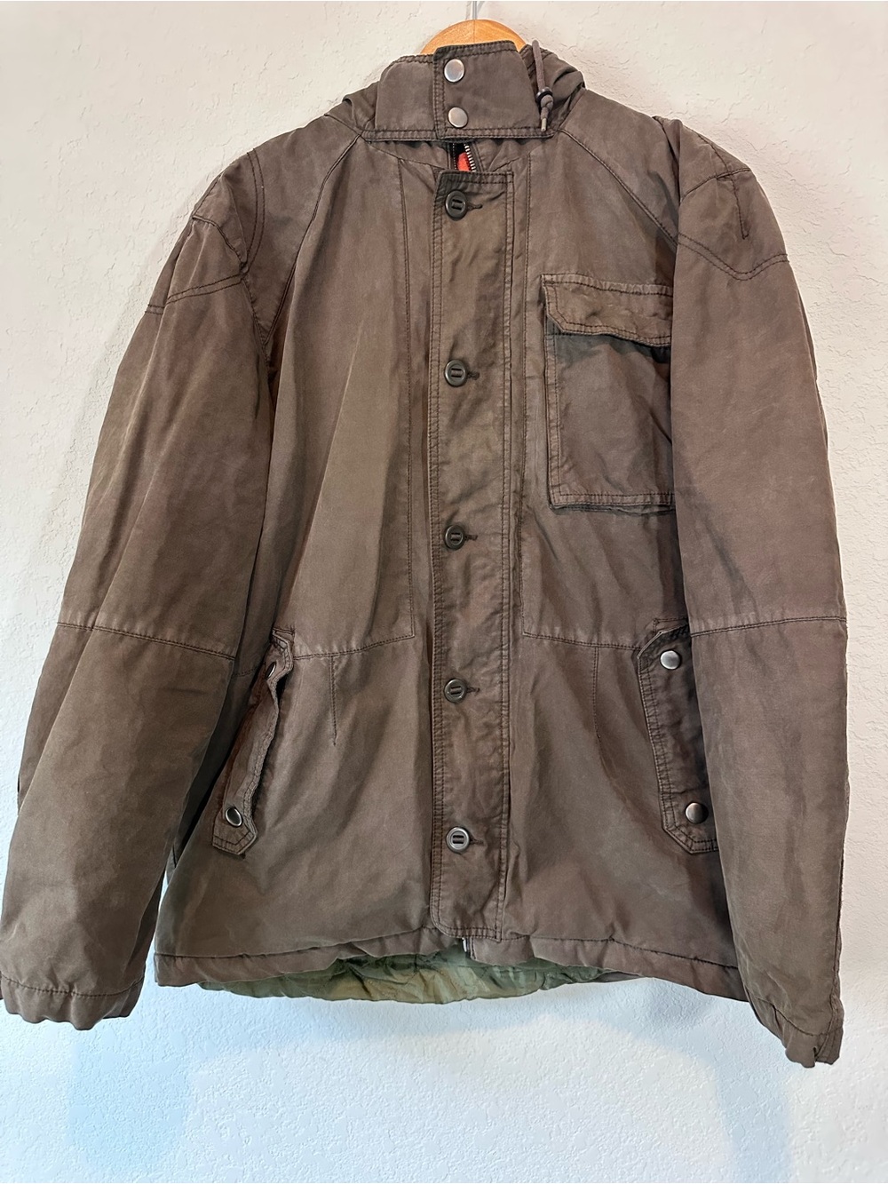 Gap Men's Brown Utility Hooded Jacket